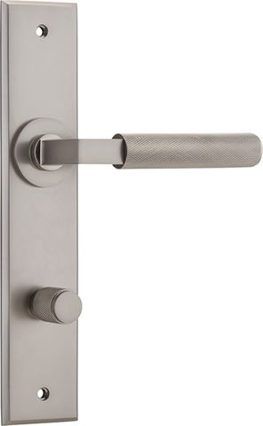 Door TRA14796P85 Lever Brunswick Chamfered Privacy Satin Nickel Ctc85mm