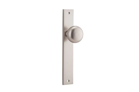 Door TRA14822 Knob Cambridge Rectangular Latch Sn H240xw38xp67mm