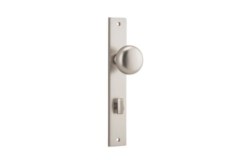 Door TRA14822P85 Knob Cambridge Rect Priv Sn Ctc85mm H240xw38xp67mm