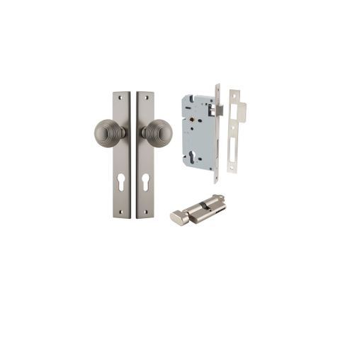 Dr TRA14824KENTR60KT Knob Guildford Rectg Euro Sn CTC85 H240XW38XP60 Entr Kit