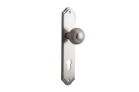 Dr TRA14830E85 Knob Guildford Shouldered Euro Sn Ctc85mm H240xw50xp60mm