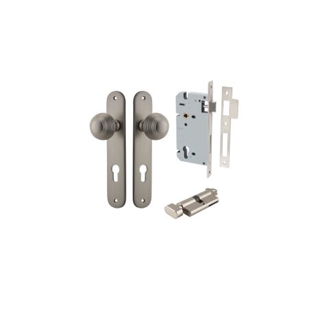 Door TRA14836KENTR60KT Knob Guildford Ovl Euro Sn CTC85 H240XW40XP60 Entr Kit