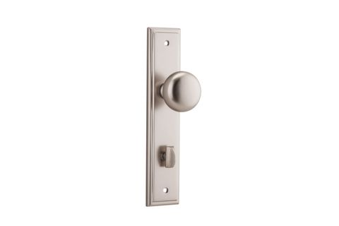 Door TRA14840P85 Knob Cambridge Stepped Priv Sn Ctc85mm H240xw50xp67mm