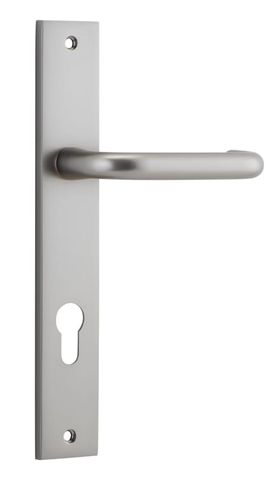 Door TRA14844E85 Lever Oslo Rectangular Euro Sn Ctc85mm H240xw38xp57mm