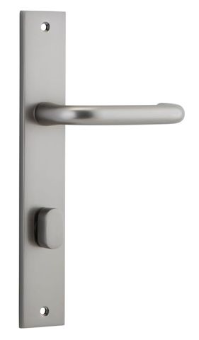 Door TRA14844P85 Lever Oslo Rectangular Priv Sn Ctc85mm H240xw38xp57mm