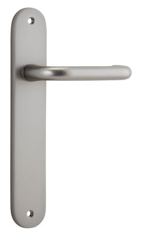 Door TRA14846 Lever Oslo Oval Latch Satin Nickel H240xw40xp57mm