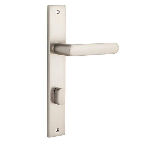 Door TRA14860P85 Lever Osaka Rect Priv Pr Sn Ctc85mm H240xw38xp55mm