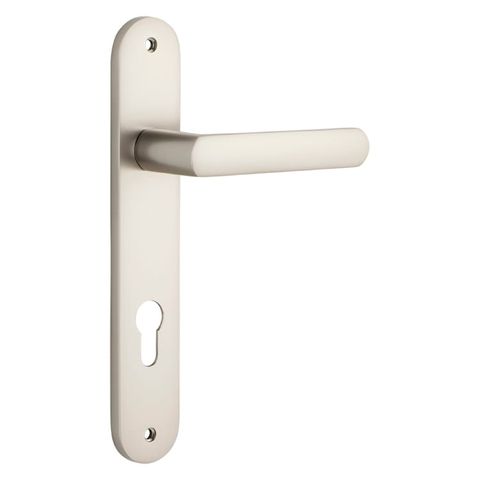 Door TRA14864E85 Lever Osaka Oval Euro Pr Sn Ctc85mm H240xw40xp55mm