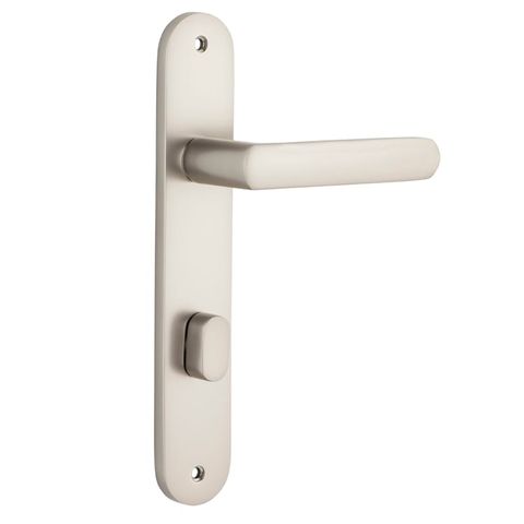Door TRA14864P85 Lever Osaka Oval Privacy Pr Sn Ctc85mm H240xw40xp55mm
