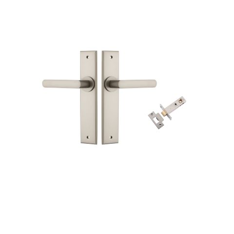 Door TRA14868KPASS60 Lever Osaka Chamfered Satin Nickel L120xp54mm Pass Kit