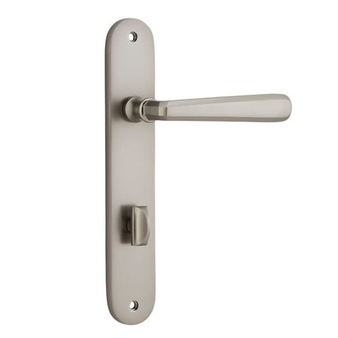 Door TRA14876P85 Lever Copenhagen Oval Priv Pr Sn Ctc85mm H240xw40xp61mm
