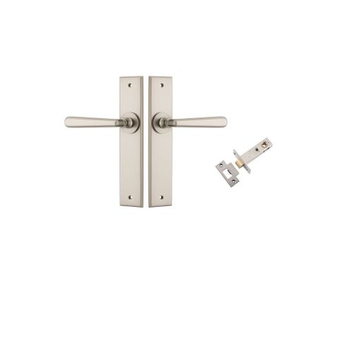 Door TRA14880KPASS60 Lever Copenhagen Chamfered Satin Nickel Passage Kit