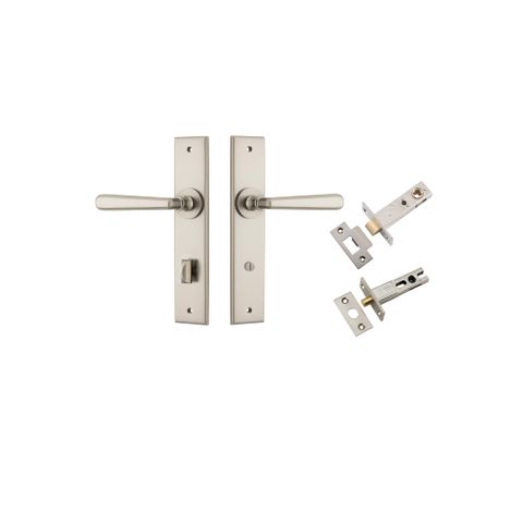 Door TRA14880KPRIV60 Lever Copenhagen Chamfered Privacy Satin Nickl Pass Kit