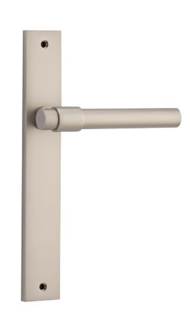 Door TRA14896 Lever Helsinki Rectangular Latch Pr Sn H240xw38xp44mm