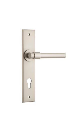 Door TRA14904E85 Lever Helsinki Chamfered Euro Satin Nickel H240XW50XP60