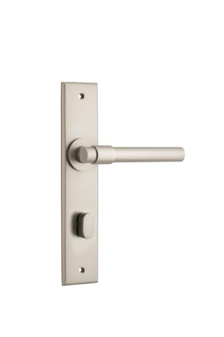 Door TRA14904P85 Lever Helsinki Chamfered Privacy Satin Nickel H240XW50
