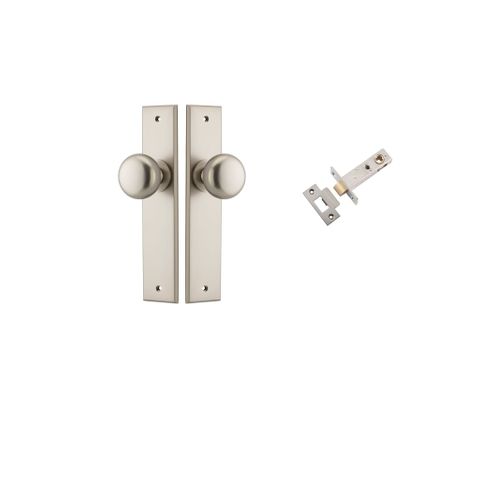Door TRA14946KPASS60 Knob Cambridge Chamfered Satin Nickel D55XP62 Pass Kit