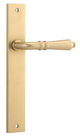 Door TRA15200 Lever Sarlat Rectangular Latch B/Brass H240xw38xp55mm