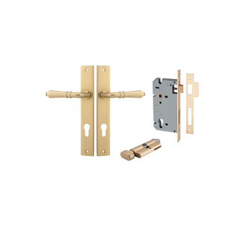 Door TRA15200KENTR60KT Lvr Srlt Rectg Euro B/Brass CTC85 H240XW38XP55 Entr Kit