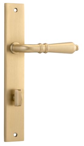 Door TRA15200P85 Lever Sarlat Rect Priv B/Brass Ctc85mm H240xw38xp55mm