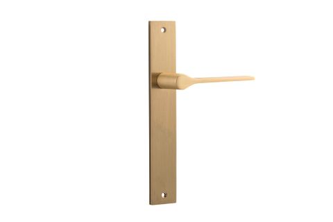Door TRA15254 Lever Como Rectangular Latch Brushed Brass H240XW38XP58