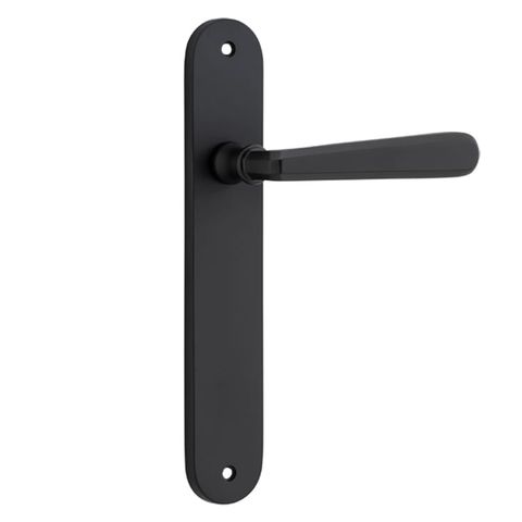 Door TRA12876 Lever Copenhagen Oval Latch Pr Mb H240xw40xp61mm