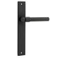 Door TRA12896 Lever Helsinki Rectangular Latch Pr Mb H240xw38xp44mm