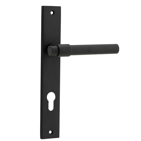 Door TRA12896E85 Lever Helsinki Rect Euro Pr Mb Ctc85mm H240xw38xp44mm