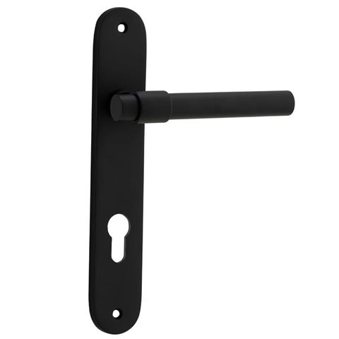 Door TRA12900E85 Lever Helsinki Oval Euro Pr Mb Ctc85mm H240xw40xp44mm