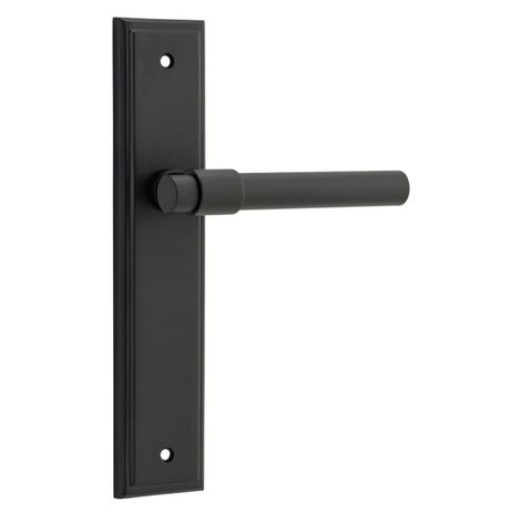 Door TRA12902 Lever Helsinki Stepped Latch Pr Mb H237xw50xp44mm