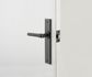 Door TRA12904 Lever Helsinki Chamfered Latch Matt Black H240XW50XP60
