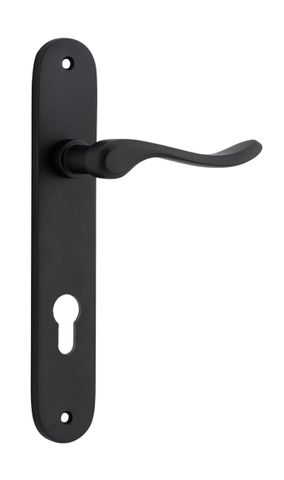 Door TRA12924E85 Lever Stirling Oval Euro Pr Mb Ctc85mm H240xw40xp64mm
