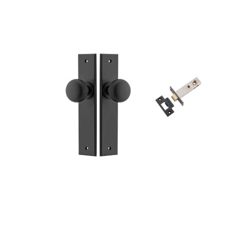 Door TRA12946KPASS60 Knob Cambridge Chamfered Matt Black D55xp62mm Pass Kit