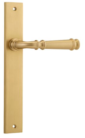Door TRA13206 Lever Verona Rectangular Latch B/Brass H240xw38xp59mm
