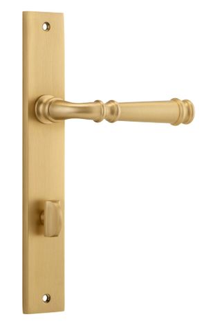 Door TRA13206P85 Lever Verona Rect Priv B/Brass Ctc85mm H240xw38xp59mm