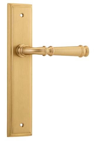 Door TRA13242 Lever Verona Stepped Latch Brushed Brass H240xw50xp59mm