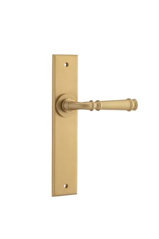 Door TRA13286 Lever Verona Chamfered Latch B/Brass H240xw50xp59mm
