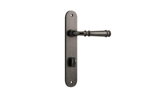 Door TRA13730P85 Lever Verona Oval Priv D/Nickel Ctc85mm H240xw40xp59mm