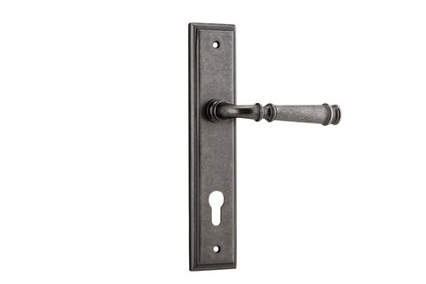 Door TRA13742E85 Lvr Verona Stepped Euro D/Nickel Ctc85mm H240xw50xp59mm