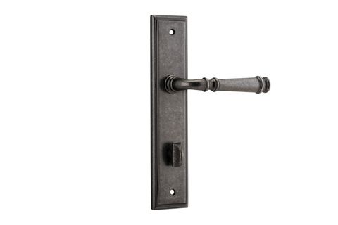 Door TRA13742P85 Lvr Verona Stepped Priv D/Nickel Ctc85mm H240xw50xp59mm