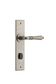 Door TRA13780P85 Lever Sarlat Chamfered Privacy Distressed Nickel CTC85