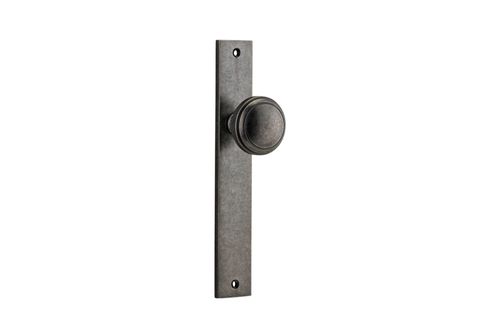 Door TRA13820 Knob Paddington Rect Latch D/Nickel H240xw38xp68mm