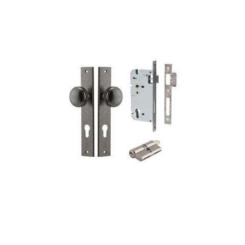 Dr TRA13820KENTR60KK Knob Pdgton Rectg Euro Distress Nic H240XW38XP68 Entr Kit