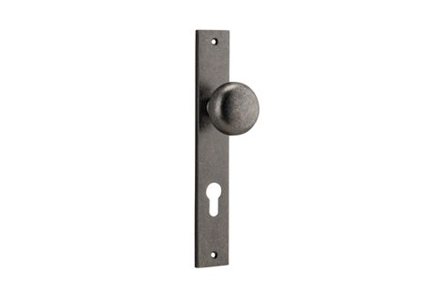 Dr TRA13822E85 Knob Cambridge Rect Euro D/Nickel Ctc85mm H240xw38xp67mm