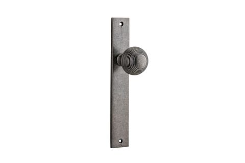 Door TRA13824 Knob Guildford Rect Latch D/Nickel H240xw38xp60mm