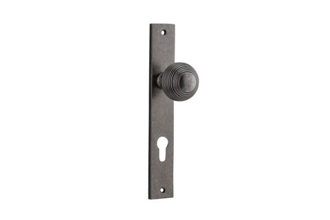 Dr TRA13824E85 Knob Guildford Rect Euro D/Nickel Ctc85mm H240xw38xp60mm