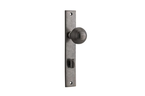 Dr TRA13824P85 Knob Guildford Rect Priv D/Nickel Ctc85mm H240xw38xp60mm