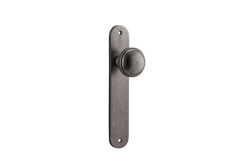 Door TRA13832 Knob Paddington Oval Latch D/Nickel H240xw40xp68mm