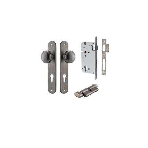 Dr TRA13832KENTR60KT Knob Pdgton Ovl Euro Distress Nic H240XW40XP68 Entr Kit