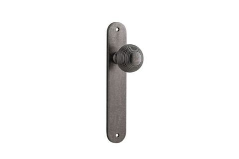 Door TRA13836 Knob Guildford Oval Latch D/Nickel H240xw40xp60mm
